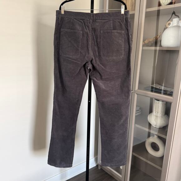 Taylor Stitch The Camp Charcoal Corduroy Pants 36 NEW Straight Organic Cotton - Picture 5 of 6